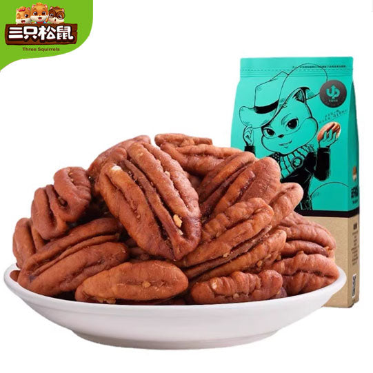 【三只松鼠】碧根果仁165g/袋 奶油味 每一颗 都有森林的气息