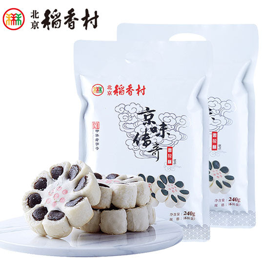 【北京稻香村】八瓣枣花酥240g*2袋(每袋6枚,共12枚)三禾稻香村