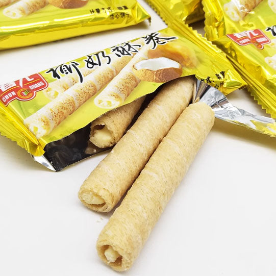 【春光】椰香酥卷350g*2袋(每袋90根,共180根)椰奶夹心卷 海南老字号