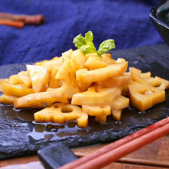 【三只松鼠】脆藕片150g*2袋(每袋5包,共10包)黑鸭味 爽辣清脆