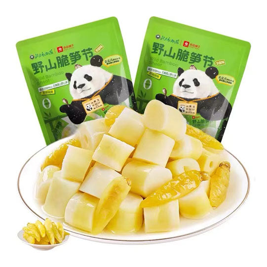 【良品铺子】野山脆笋节120g*2袋(每袋5小包,共10包)泡椒味 北京动物园的熊猫萌兰也爱吃