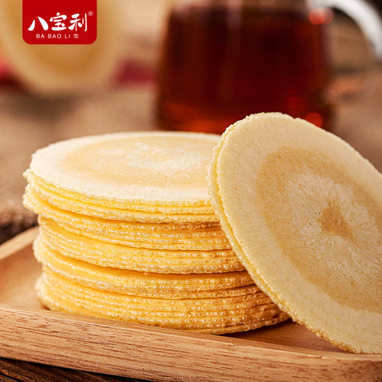 【八宝利】风吹饼172g*2盒(每盒约50片,共100片薄饼)南瓜味 健康粗粮 轻薄香脆