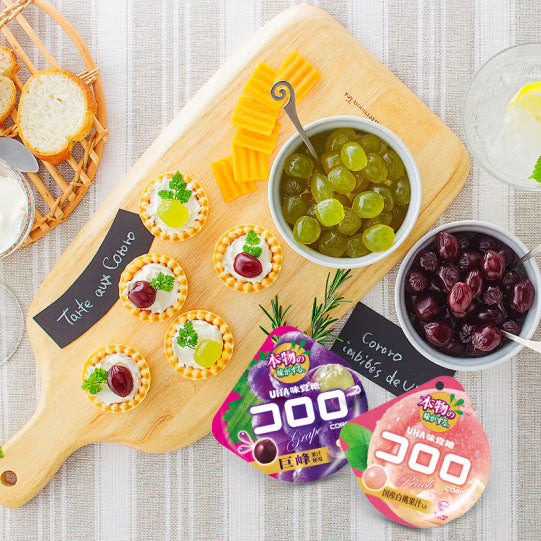 【UHA悠哈】爆浆果汁软糖52g*4袋(每袋10粒,共40粒)巨峰葡萄味 宣璐同款