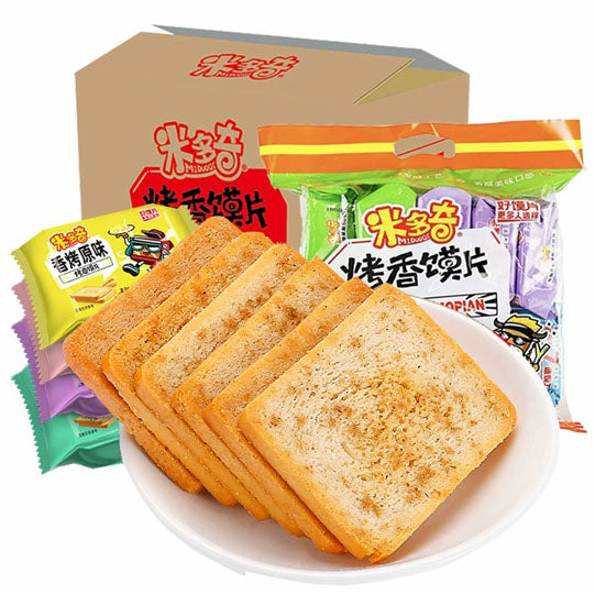 【米多奇】烤香馍片400g/袋(内含10包,独立包装,每包4片馍,共40片)咔吱脆