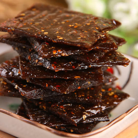 【陆草垫】泡椒臭干子80g*4袋(每袋9片,共36片) 从小吃到大 始创于1999 专注25年
