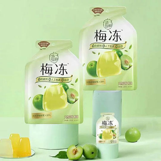 【溜溜梅】天然梅冻120g*3袋(每袋6个,独立包装,共18个)青梅、百香果等5口味可选