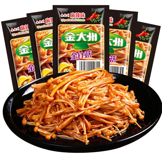 【金大洲】川香麻辣金针菇500g/袋(约25包)辣而滋香 欲罢不能