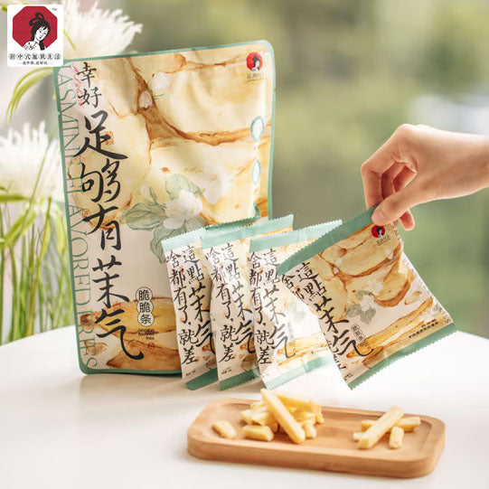 【茶颜悦色】茉莉清茶风味薯条80g*2袋(每袋4小包,共8包)开袋茉莉香 入口咔呲脆