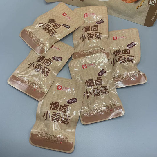 【良品铺子】慢卤小香菇105g*2袋(每袋6小包,共12小包)源自神农架林区 个个饱满