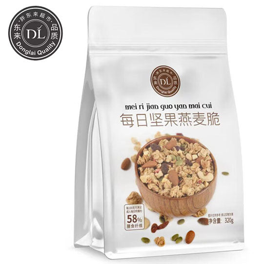 【胖东来】每日坚果燕麦脆320g/袋 东来品质 为爱而生
