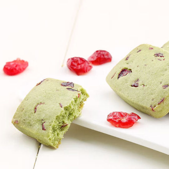 【百草味】蔓越莓曲奇饼干100g*3袋(每袋10块,共30块)香甜酥松 原味/抹茶味 2味可选