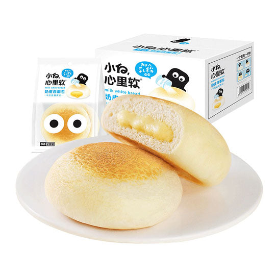 【小白心里软】奶皮白面包450g/箱 原厂原箱发货 生产日期30天以内