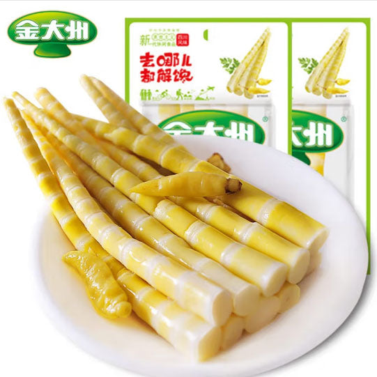 【金大洲】山椒竹笋尖88g*3袋(每袋6根嫩笋,共18根)超市同款 酸辣开胃