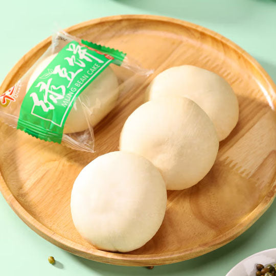【千丝】绿豆饼400g/袋（12枚）皮薄馅厚 细腻健康 生产日期30天以内