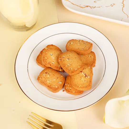 【春光】椰子巴旦木曲奇80g*3盒(每盒10块,独立包装,共30块)椰香味浓郁 是酸奶咖啡的好搭档