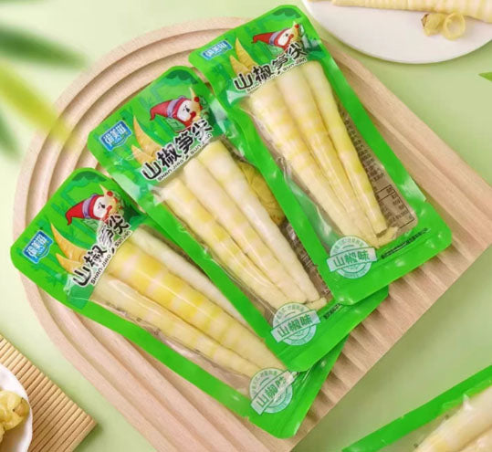 【渝美滋】泡椒笋尖500g/袋(约10小包,每包3根笋,共30根)挑选云南高山罗汉笋 根根都是完整笋尖 开袋即食