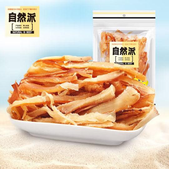 【自然派】手撕鱿鱼条100g*2袋 入口松软可拉丝 微微辣 有嚼劲