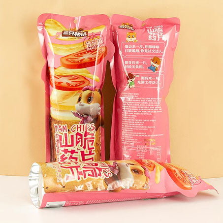 【三只松鼠】山药脆片60g*4袋 番茄味 香脆可口