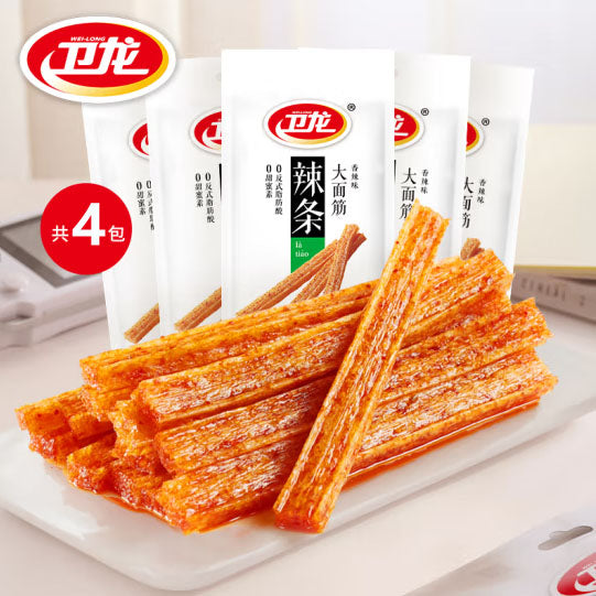 【卫龙】大辣条65g*4袋(每袋8根,共32根)辣条销量冠军 生产日期30天以内