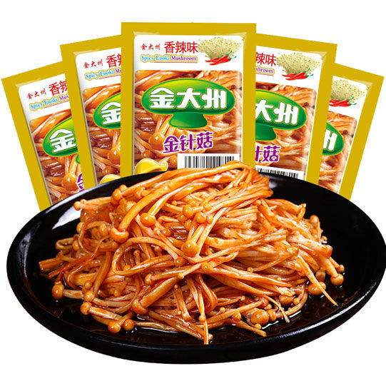 【金大洲】香辣金针菇300g/袋(20g*15包)美味劲爆 高膳食纤维