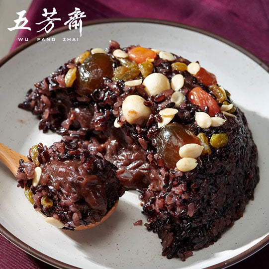 【五芳斋】紫糯豆沙八宝饭390g/碗 馅料丰富 聚餐桌上的美食之一