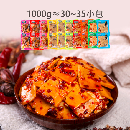 【渝美滋】麻辣香菇豆干2斤装 四川重庆特产小吃 紧实有嚼劲12种口味可选 爽爆你的味蕾