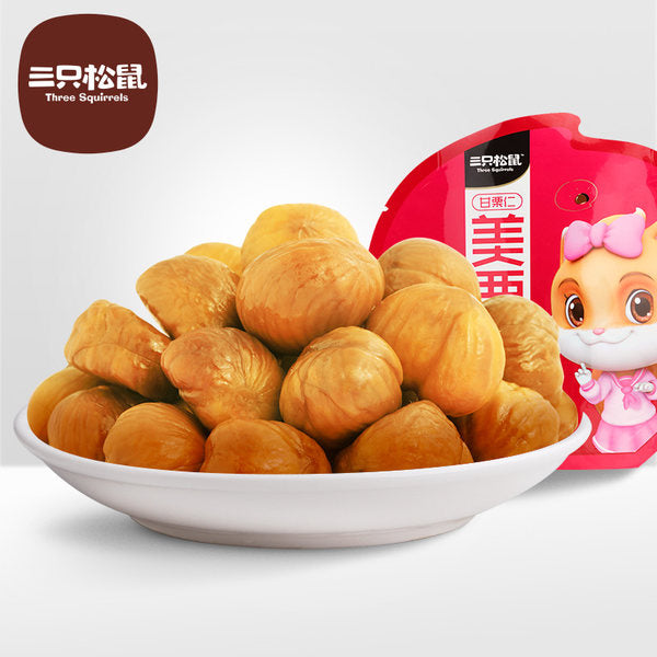 【三只松鼠】甘栗仁100g*2袋 源自燕山板栗 木本粮食