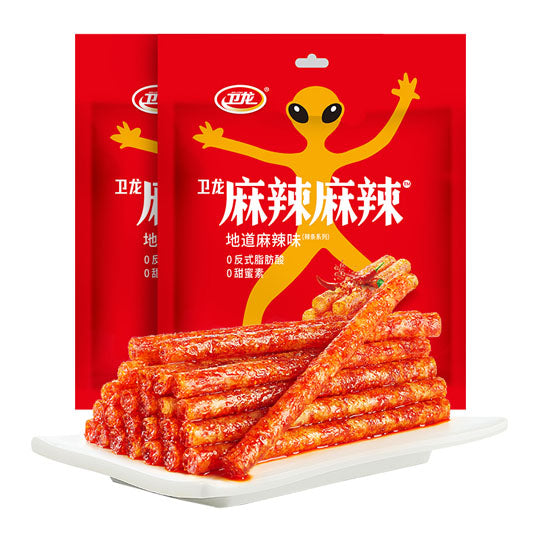 【卫龙】很麻很辣 辣条108g*2袋(内含18g*12袋)麻辣爆汁 越嚼越香