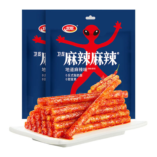 【卫龙】很麻很辣 辣条108g*2袋(内含18g*12袋)麻辣爆汁 越嚼越香