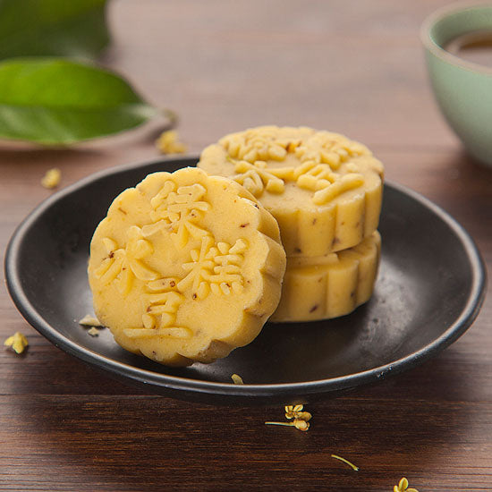 【知味观】绿豆糕190g*2盒(每盒5枚,共10枚)杭州特产 原味/抹茶/桂花/蔓越莓味 4味可选