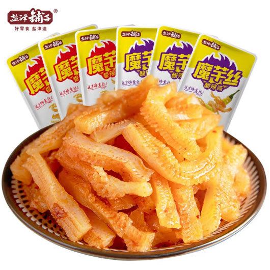 【盐津铺子】魔芋丝450g/袋(9g*50包)香辣味/酸辣味 素毛肚