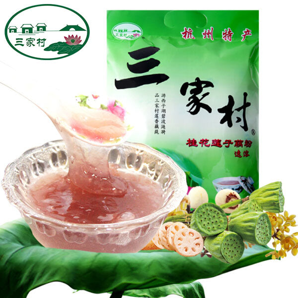 【三家村】桂花莲子藕粉400g/袋 杭州特产