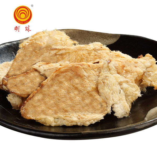 【明珠】熟鱼片10g*10袋 浙江老字号 蓝袋装 舟山烤鱼片
