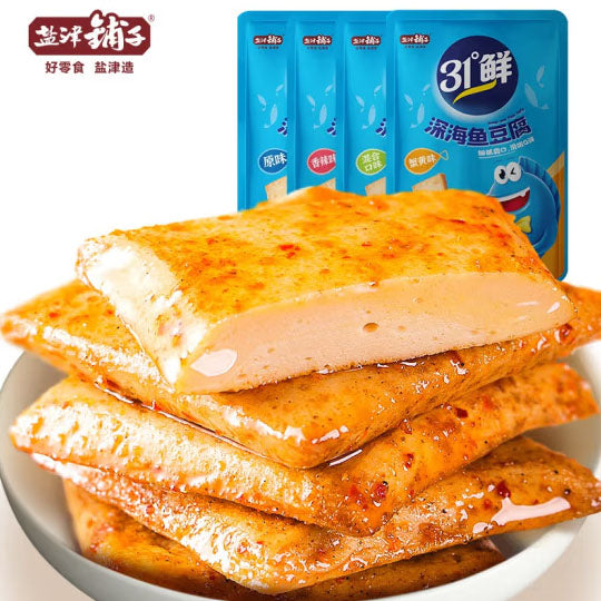 【盐津铺子】深海鱼豆腐180g*2袋 原味/香辣味 2种口味可选