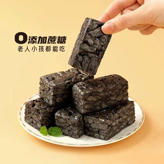 【三只松鼠】五黑沙琪玛400g/袋（19小包）黑豆黑桑葚 黑芝麻黑米黑小麦 健康粗粮