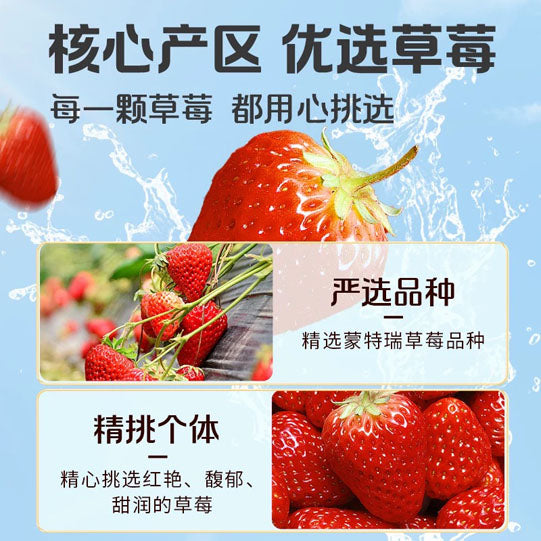 【百草味】草莓干258g/袋（内含约38小包）湿润润 酸甜甜