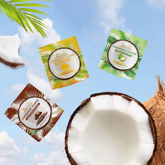 【Coco Munchies】泰国原装进口 混合椰子片240g/袋（40g*6包）原味/芒果味/巧克力味各2包