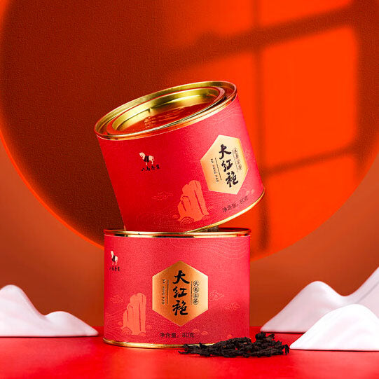 【八马茶叶】武夷山岩茶 大红袍80g*3罐 重口感 烘焙香 更适合资深老茶客！