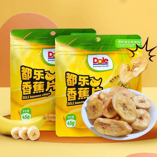 【都乐】香蕉片45g*5袋 来自菲律宾 原生态种植园 清脆甜香