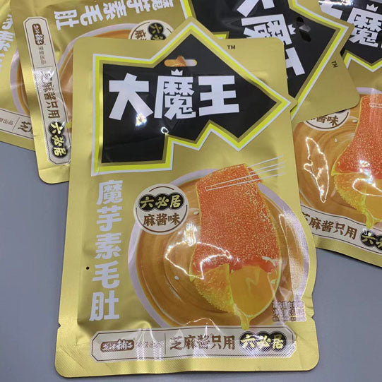【盐津铺子】大魔王 麻酱味 魔芋素毛肚50g*6袋（每袋5小包，共30包）六必居创始于1436年