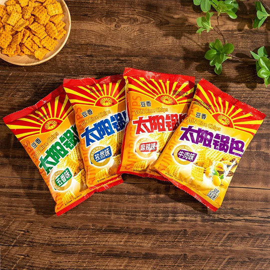 【太阳锅巴】豆香锅巴50g*10袋 30多年国货老品牌 买就送卧龙猫耳朵酥60g*1袋！