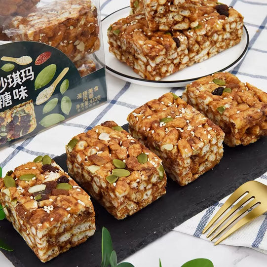 【名沙】坚果沙琪玛430/盒（16枚，独立包装）黑糖味 清甜 软糯