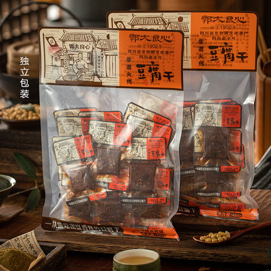 【郭大良心】非遗火烤 豆腐干450g/袋（35小包）四川省非物质文化遗产 碳香味/孜然味/香辣味 3味可选