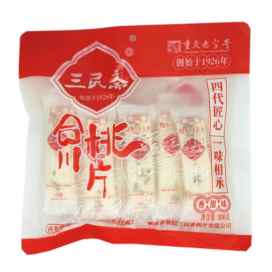 【三民斋】香甜味 合川桃片300g/袋（内含约15条，每条5片，共75片）重庆市非物质文化遗产
