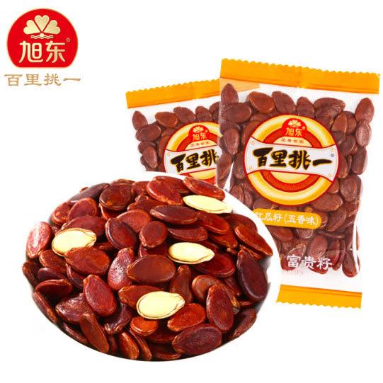 【旭东】五香味 红西瓜子500g/袋（约30小包）百里挑一 无色素 自然红