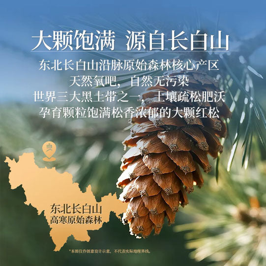 【良品铺子】长白山红松500g/袋 精选1150颗粒 高海拔无污染