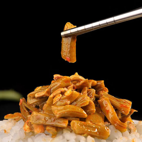 【吉香居】红油/麻辣/脆口 豇豆80g*4袋 开袋即食 佐粥下饭 配馒头搭面条