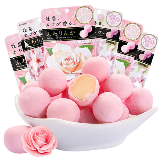 【嘉娜宝/Kracie】玫瑰花香体糖32g*2袋 日本进口糖果 保持体香 约会神器！
