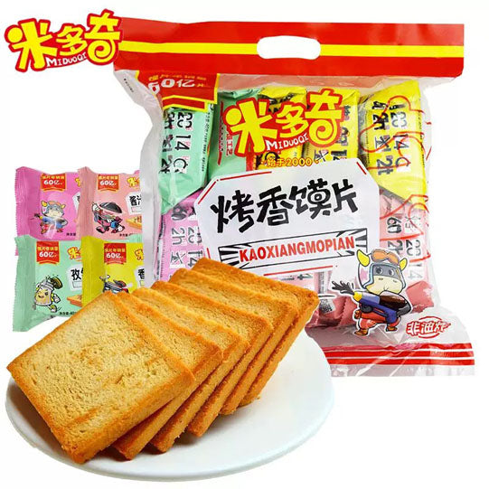 【米多奇】烤香馍片400g/袋（内含10包，独立包装，每包4片馍，共40片）咔吱脆