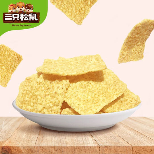 【三只松鼠】苦荞脆片60g*5袋 苦荞不苦 销魂的嘎嘣脆